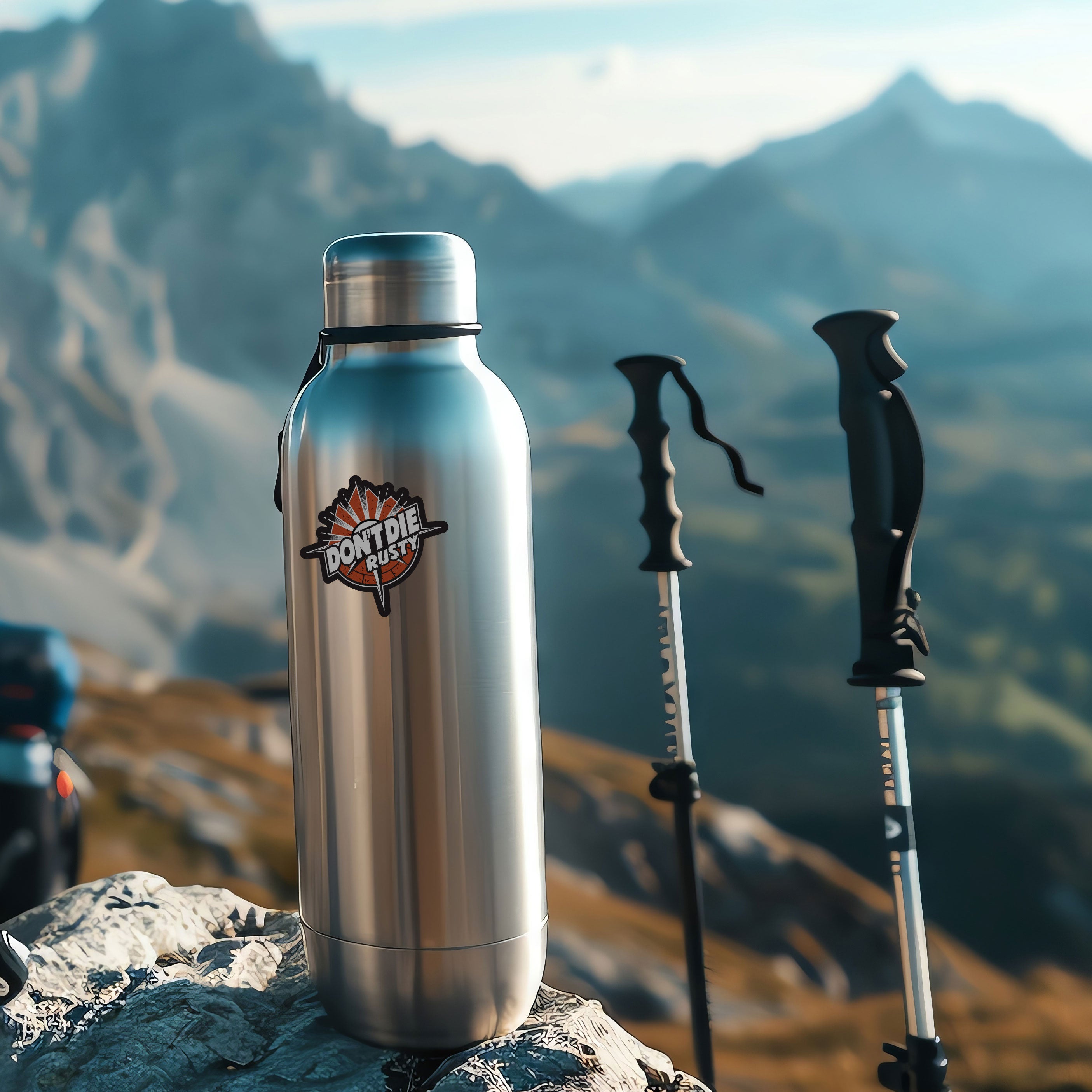 Don't Die Rusty Logo Sticker