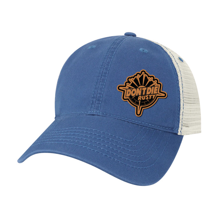 Don't Die Rusty Leather Patch Legacy Blue