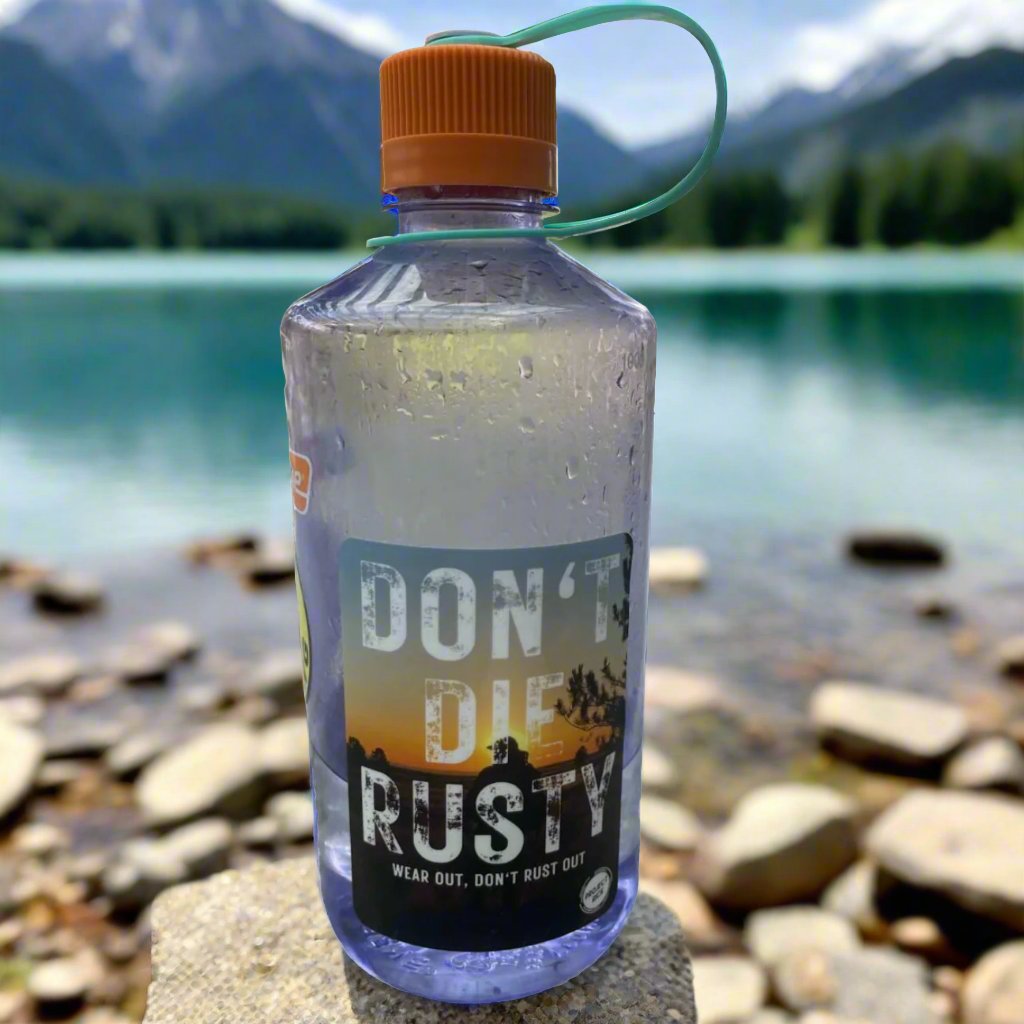 "Wear Out, Don't Rust Out" Sticker